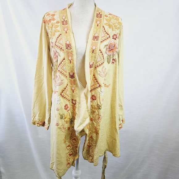 NWT Driftwood Abby Harvest Embroidered Kimono/Jacket Large - Picture 8 of 16